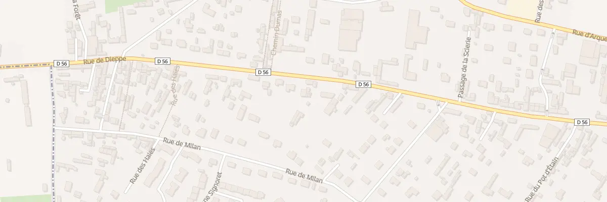 Plan du 213 Rue de Dieppe à Saint-Nicolas-d’Aliermont