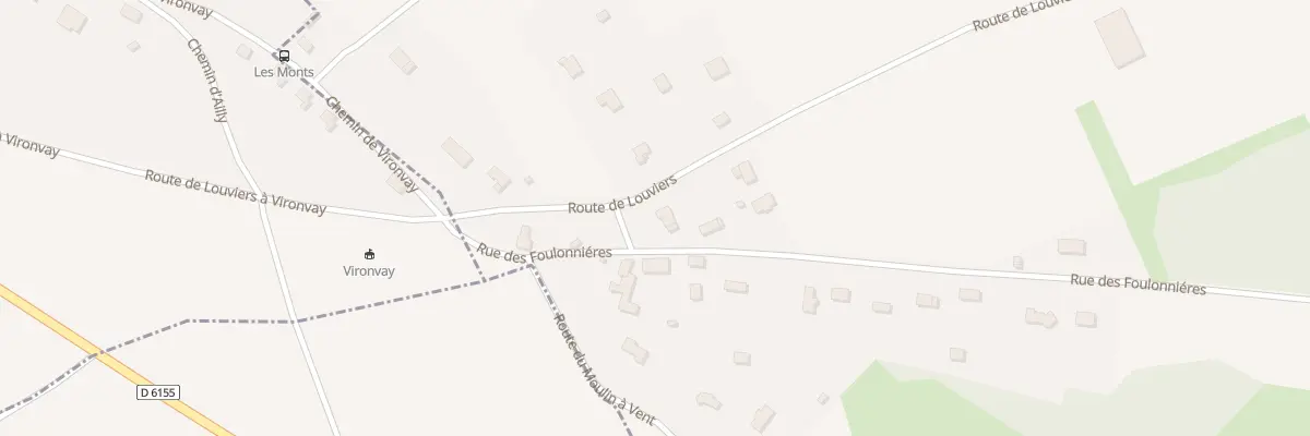 Plan du 581 Rue des Foulonnières à Vironvay