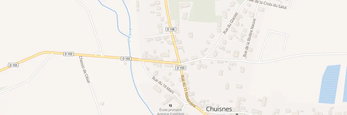 Plan du 2 Rue du Chemin de César à Chuisnes