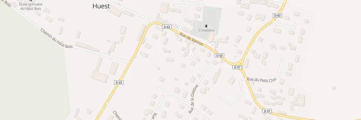 Plan du 14 Rue de Vernon à Huest