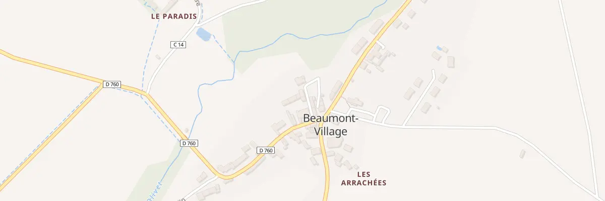 Plan du 1 Imp de l’Olivet à Beaumont-Village