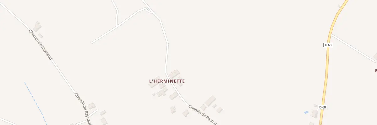 Plan du 555 Che de Pech Gaffard à Lafrançaise