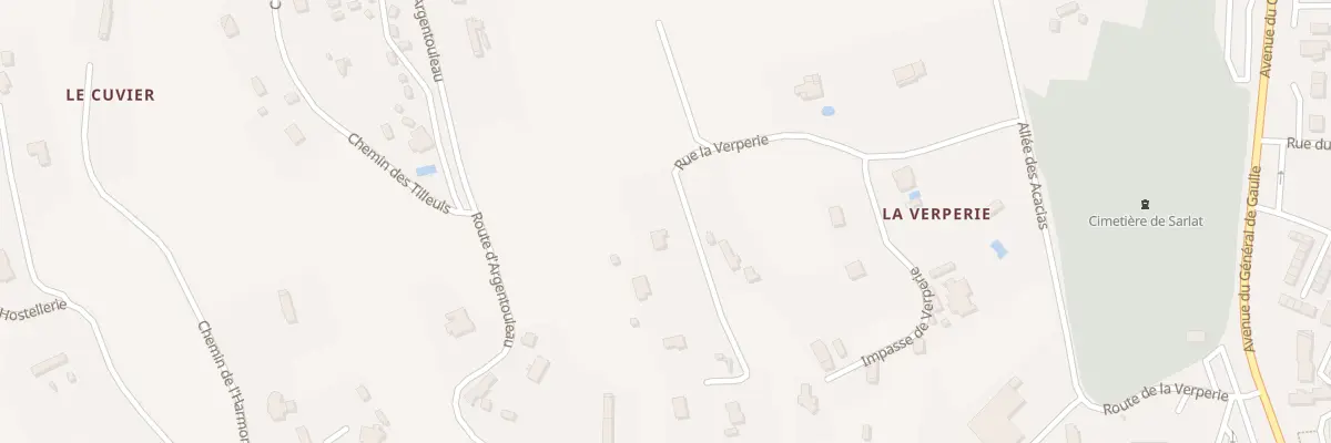 Plan du 344 Rue de la Verperie à Sarlat-la-Canéda
