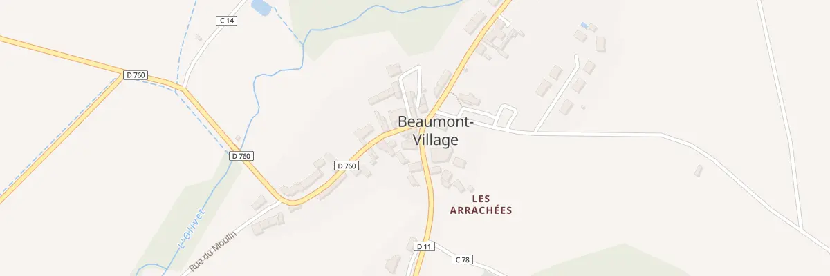 Plan du 2 Rue de l’Eglise à Beaumont-Village