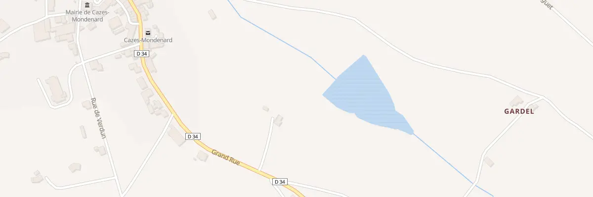 Plan du 5338 Bordes à Cazes-Mondenard