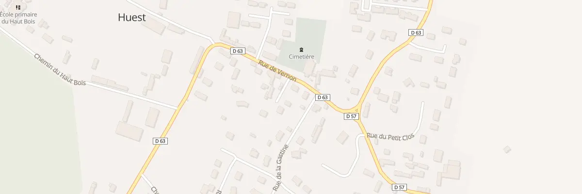 Plan du 18 Rue de Vernon à Huest