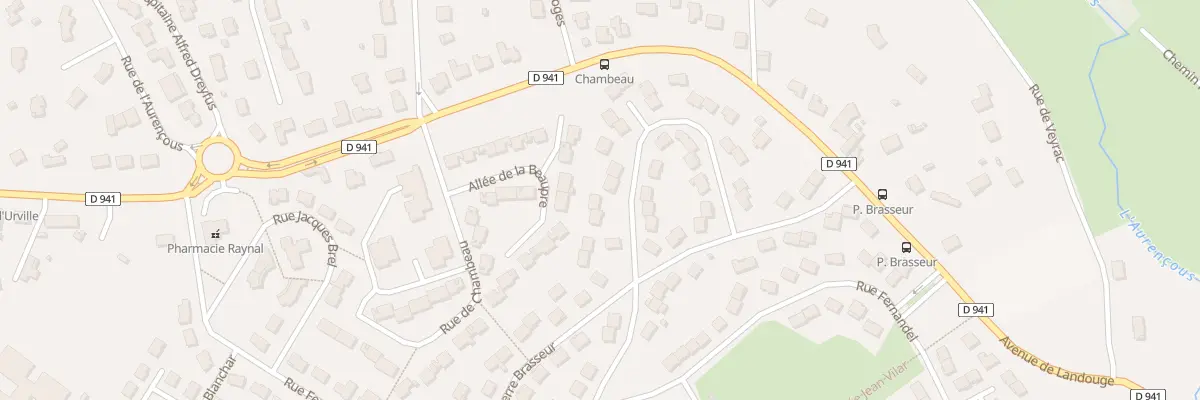 Plan du 36 Rue Pauline Carton à Limoges