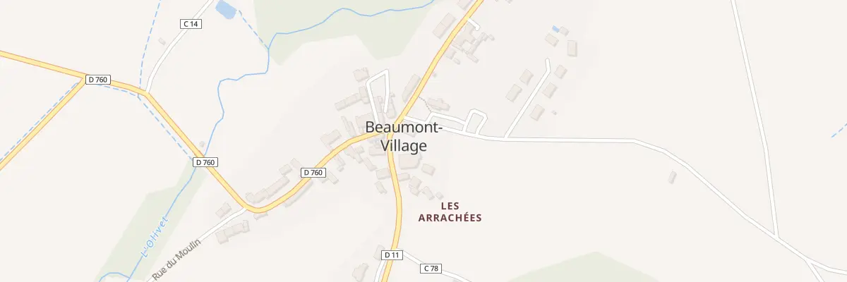 Plan du 1 Rue de l’Eglise à Beaumont-Village