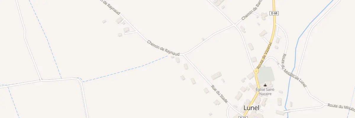 Plan du 250 Rue du Stade à Lafrançaise