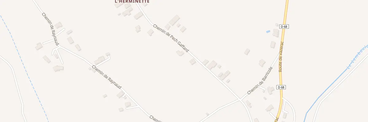 Plan du 353 Che de Pech Gaffard à Lafrançaise