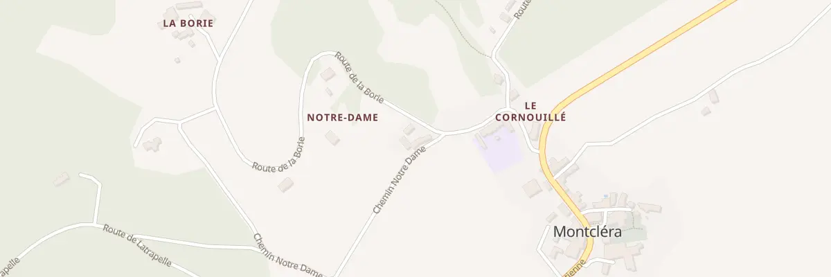 Plan du 5038 Notre Dame à Montcléra