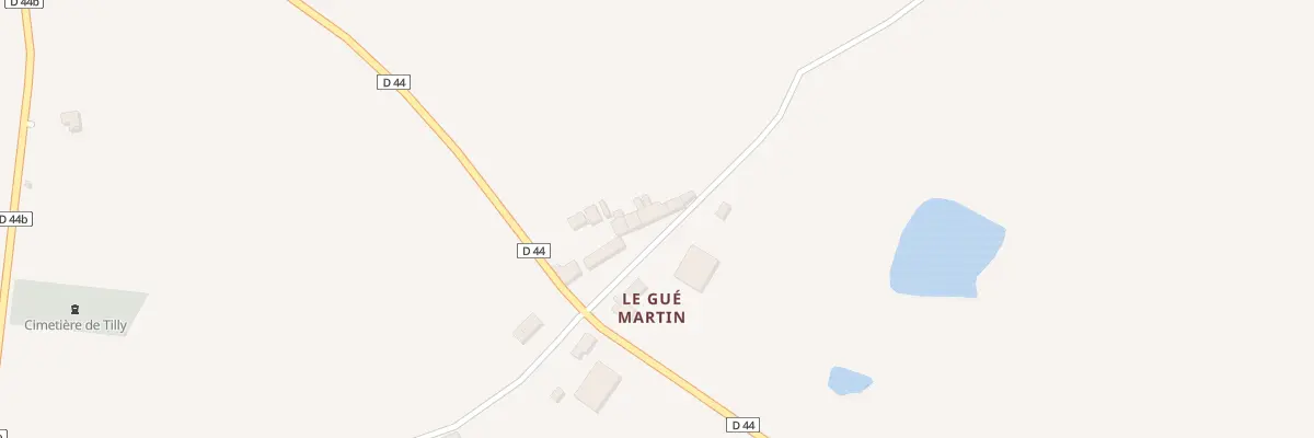 Plan du 7 Le Gue Martin à Tilly