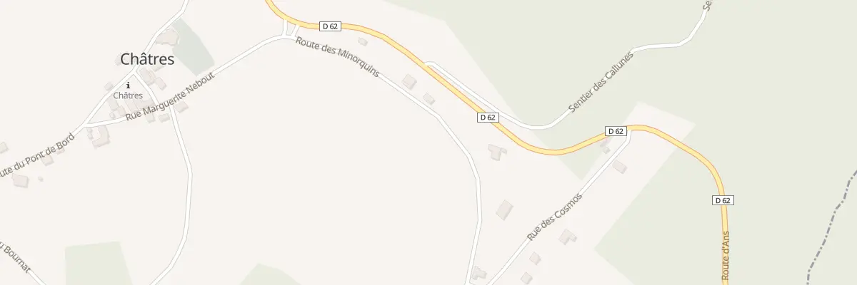 Plan du 1233 Les Vignes des Nebouts à Châtres