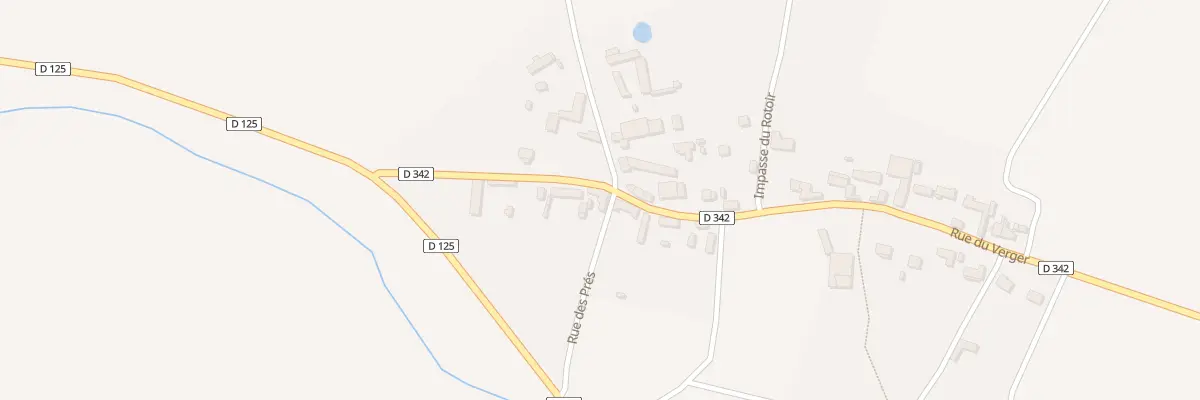 Plan du 2 Rue des Prés à Billancelles