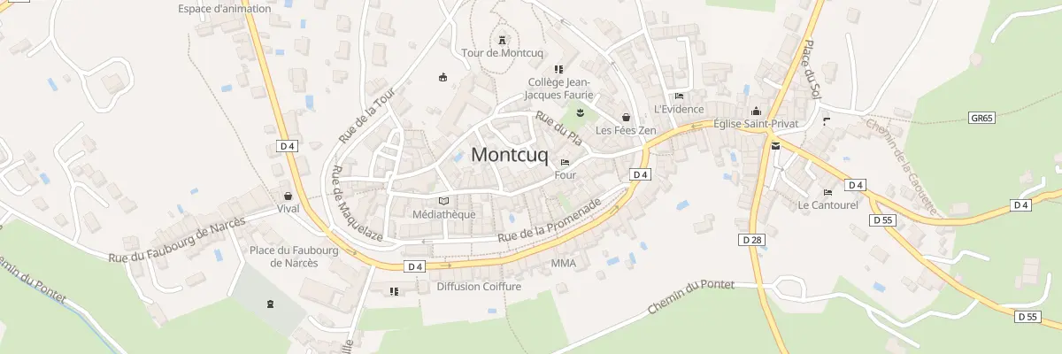 Plan du 8 Rue de Montmartre à Montcuq-en-Quercy-Blanc