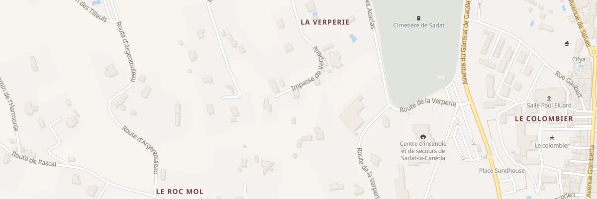 Plan du 189 Imp de la Verperie à Sarlat-la-Canéda