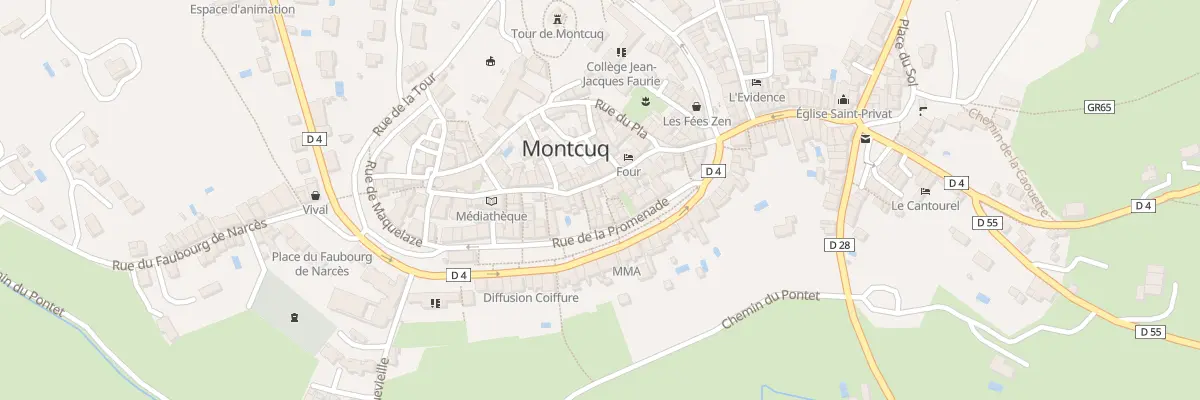 Plan du 13 Rue de Montmartre à Montcuq-en-Quercy-Blanc