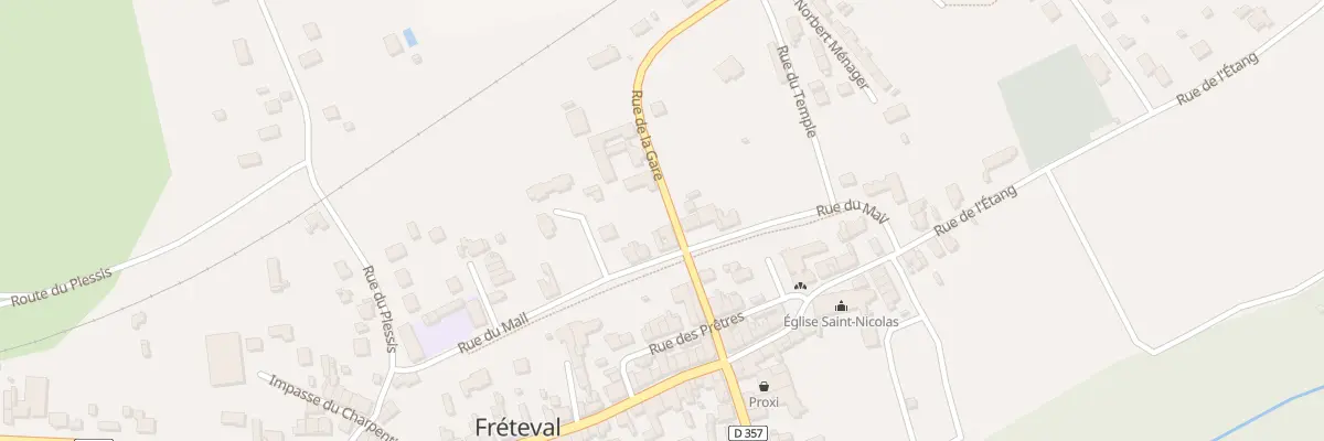 Plan du 5 Rue de la Gare à Fréteval