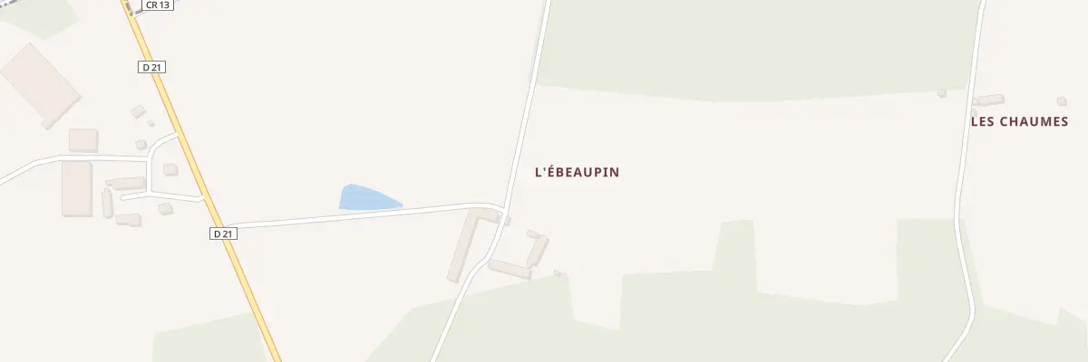 Plan du 1 L’Ébeaupin à Mézières-en-Brenne