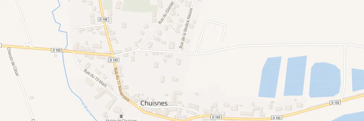 Plan du 8 Rue des Fleurs à Chuisnes