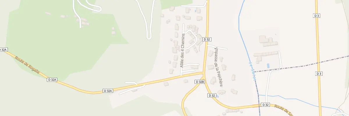 Plan du 303 Le Village à Soueix-Rogalle