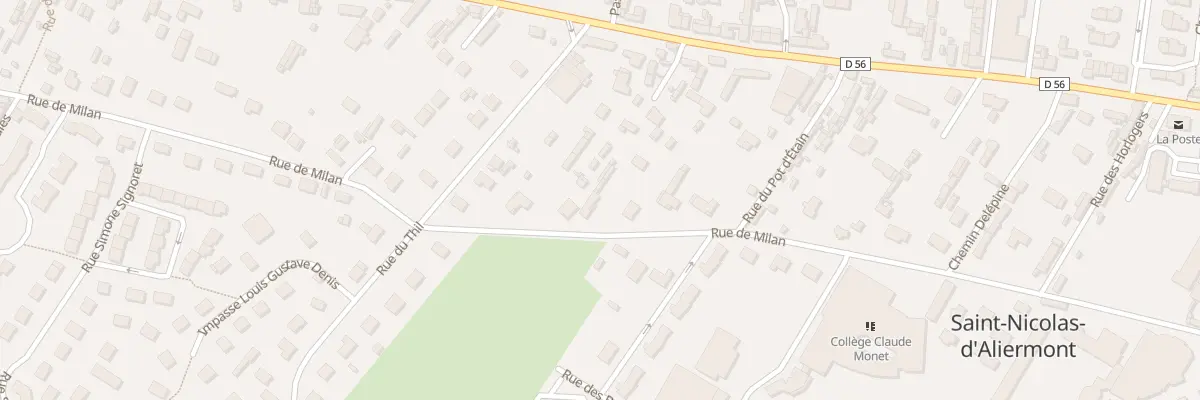 Plan du 588 Rue de Milan à Saint-Nicolas-d’Aliermont