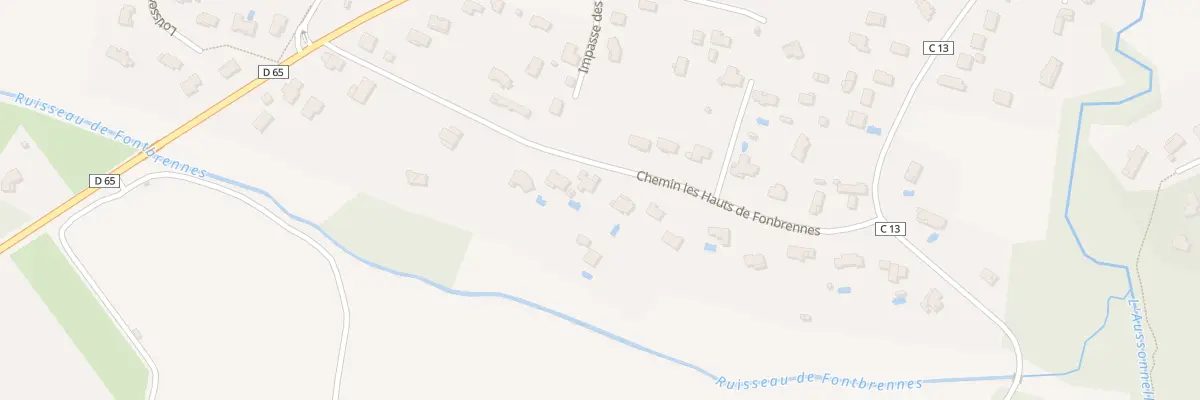 Plan du 15 Che Les Hauts de Fonbrennes à Fontenilles