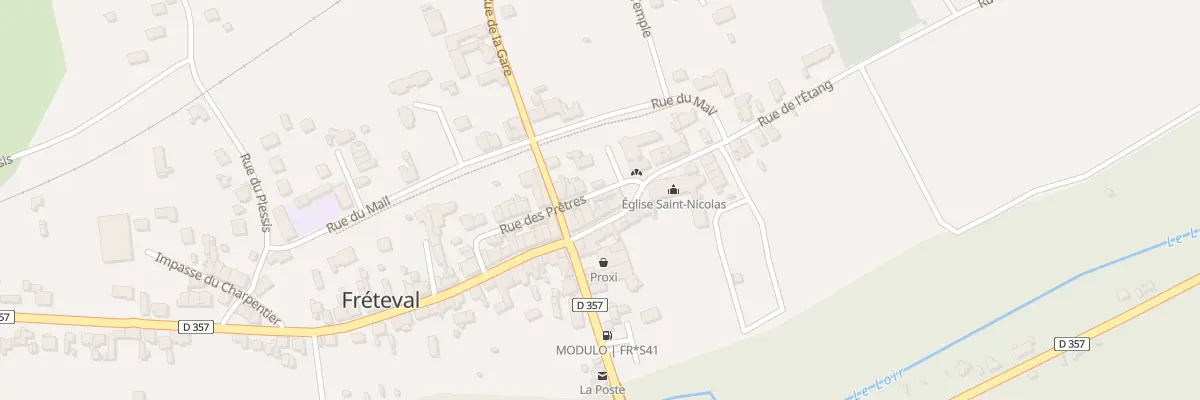 Plan du 16 Rue des Prêtres à Fréteval