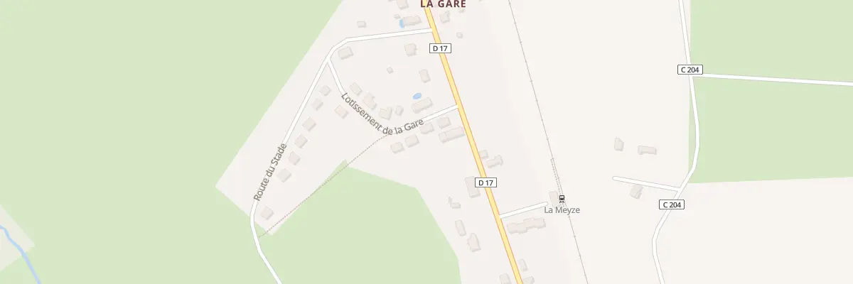 Plan du 10 Lot de la Gare à La Meyze