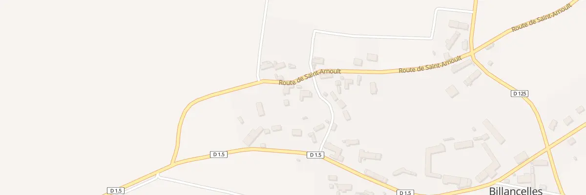 Plan du 15 Rte de Saint-arnoult à Billancelles