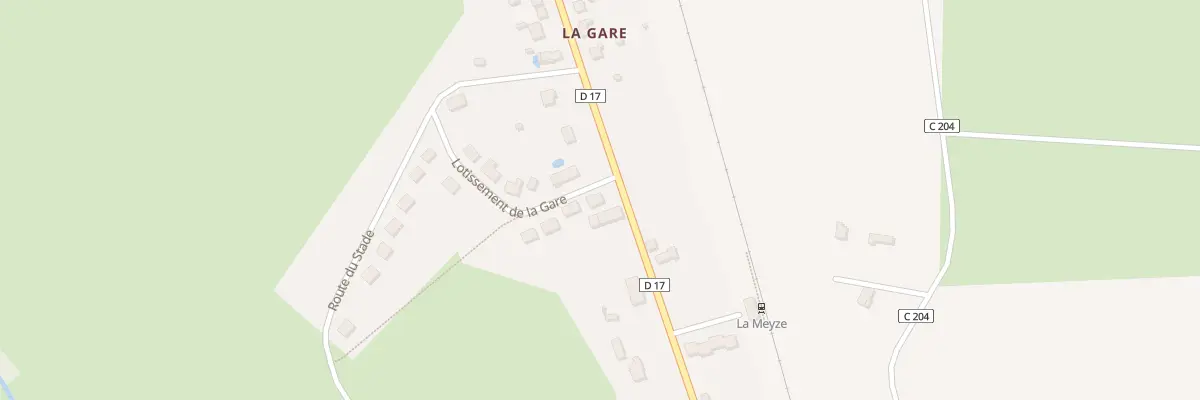 Plan du 9 Lot de la Gare à La Meyze