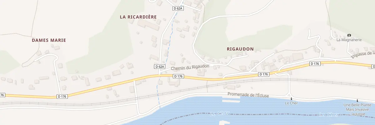 Plan du 5 Che du Rigaudon à Montrichard Val de Cher