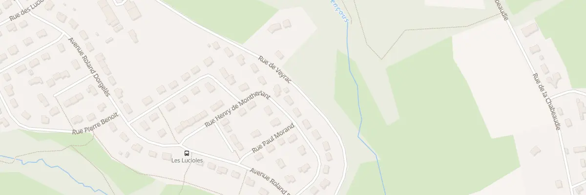 Plan du 20 Rue Henry de Montherlant à Limoges