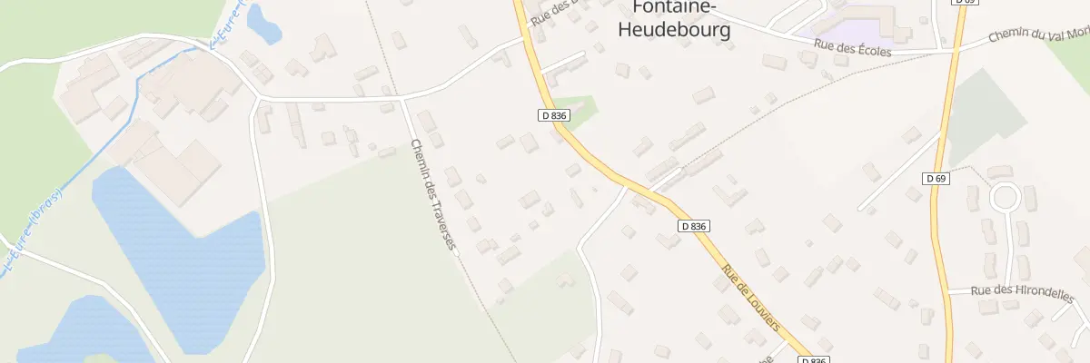 Plan du 3 Rue de Louviers - Fontaine Heu à Clef Vallée d’Eure