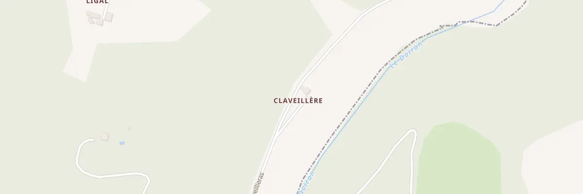 Plan du 376 Che de Claveillieras à Aubas