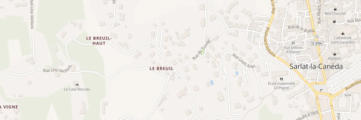 Plan du 17 Rue du Tunnel à Sarlat-la-Canéda