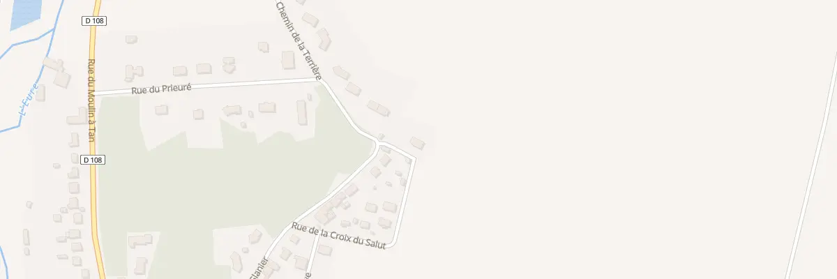 Plan du 34 Rue du Glanier à Chuisnes