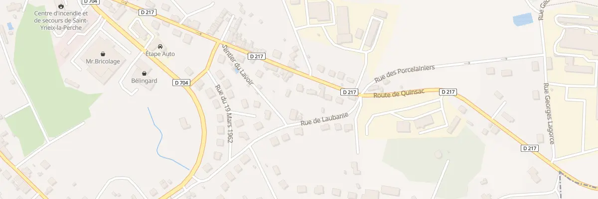 Plan du 30 Rte de Quinsac à Saint-Yrieix-la-Perche