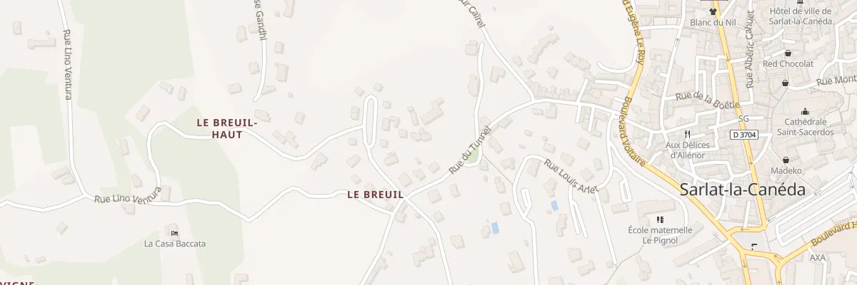 Plan du 13 Rue du Tunnel à Sarlat-la-Canéda