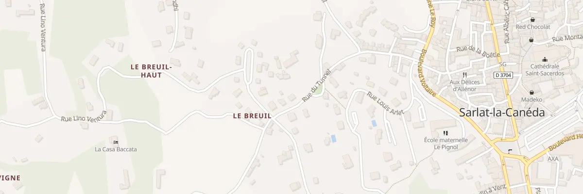 Plan du 15 Rue du Tunnel à Sarlat-la-Canéda