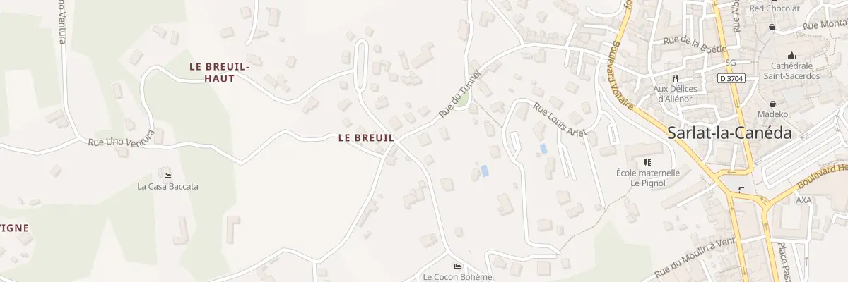 Plan du 12 Rue du Tunnel à Sarlat-la-Canéda