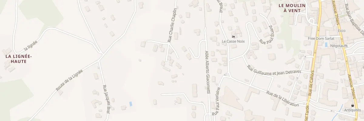 Plan du 159 Rue Charlie Chaplin à Sarlat-la-Canéda