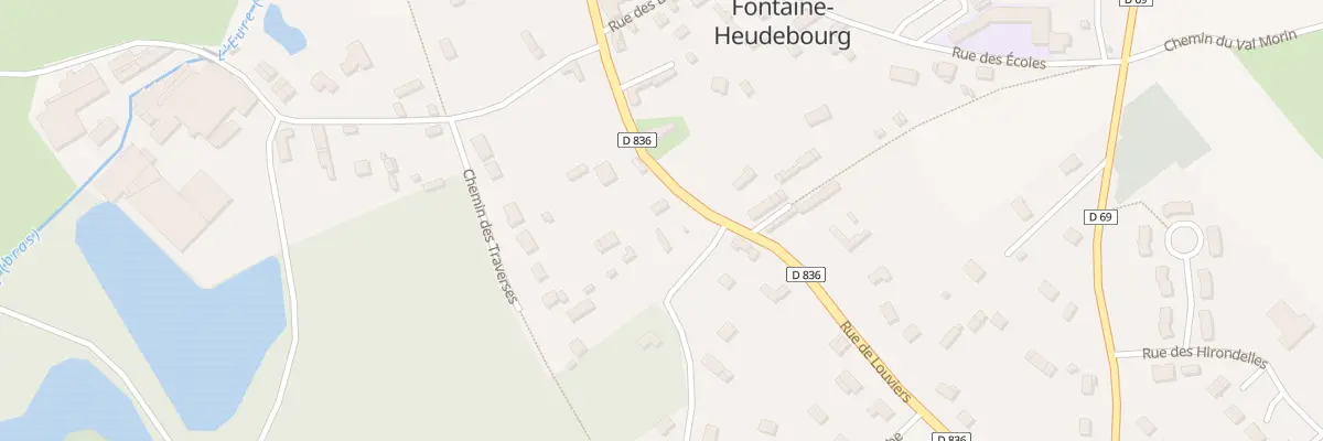 Plan du 1 Rue de Louviers - Fontaine Heu à Clef Vallée d’Eure