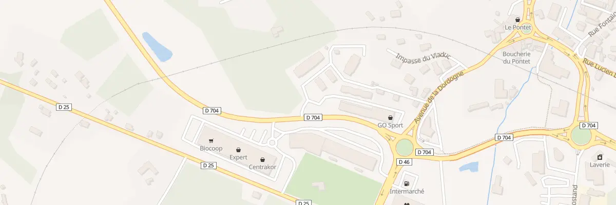 Plan de Av de la Dordogne à Sarlat-la-Canéda
