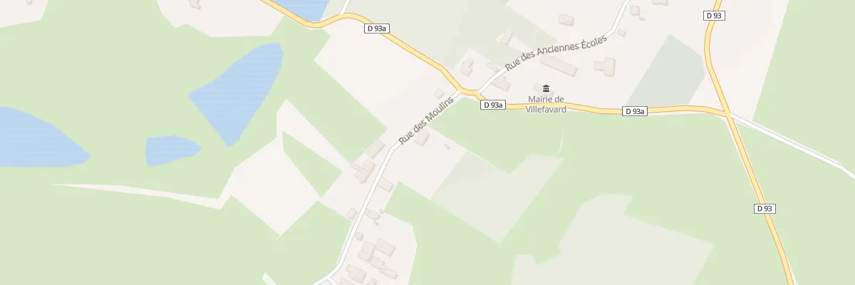 Plan du 1 Rue des Moulins à Villefavard