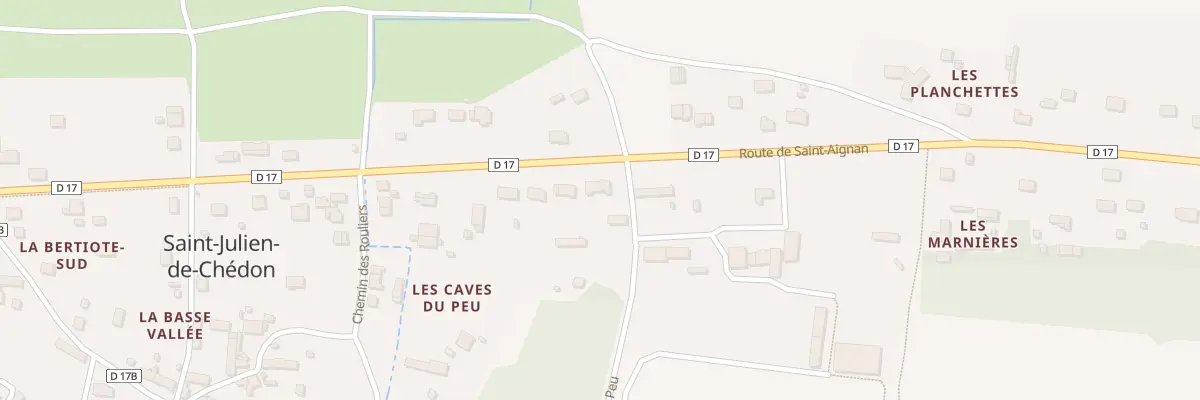 Plan du 30 Rte de Saint-aignan à Saint-Julien-de-Chédon