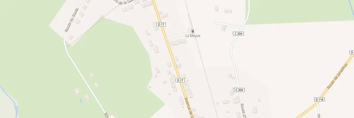 Plan du 32 Av de la Gare à La Meyze