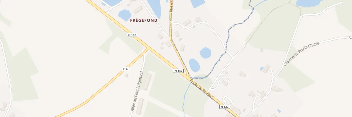 Plan du 1 Che de Frégefond à Nieul