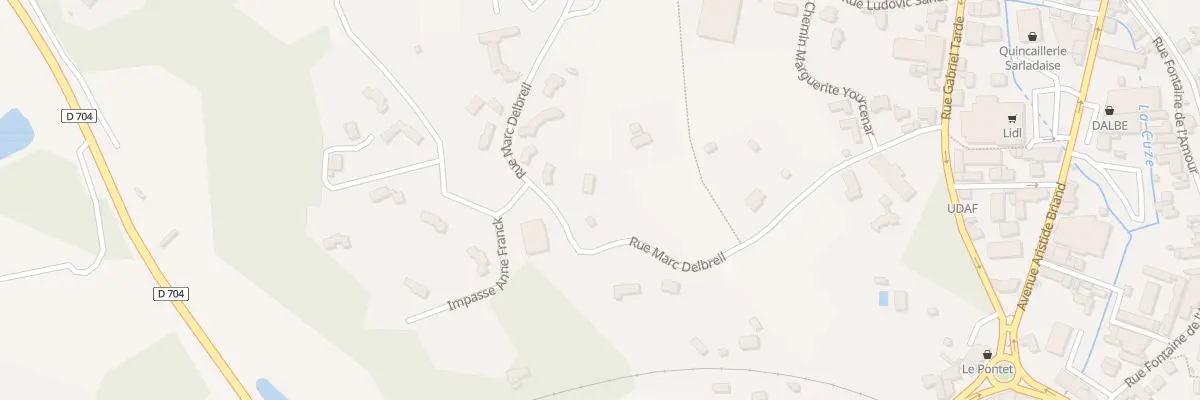 Plan du 23 Rue Marc Delbreil à Sarlat-la-Canéda