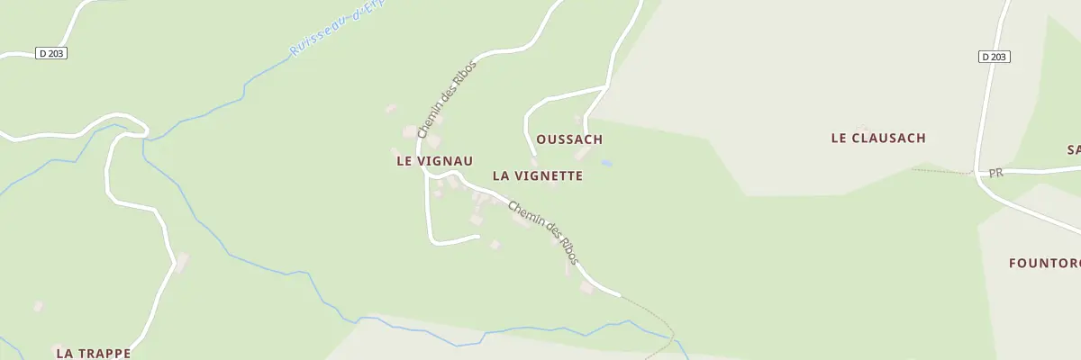 Plan du 97 Le Vignau à Erp